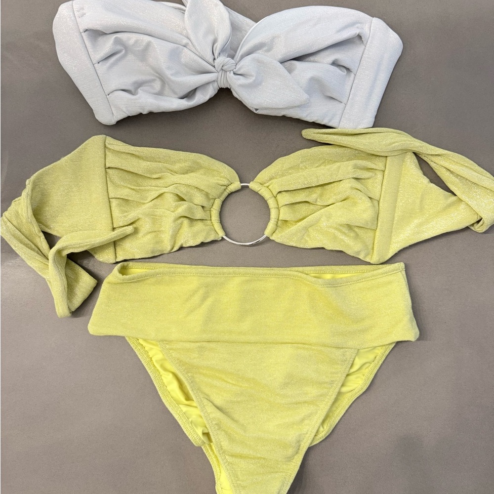 Montce Swim Limon Sparkle Set + Silver Bandeau Bunde